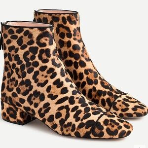 NWT J. Crew Roxie Cap-Toe Ankle Boots in Calf Hair